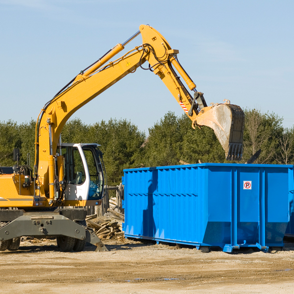 how does a residential dumpster rental service work in Annetta North